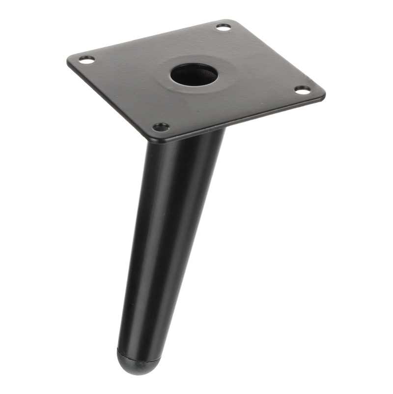 Picior de mobilă Riex GS52, 130 mm, negru mat