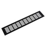 Riex GV44 Grilă de ventilație din aluminiu, 80x400 mm, negru mat 1