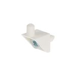 Riex JC74 Suport plastic poliță cu șurub si pin, alb 1