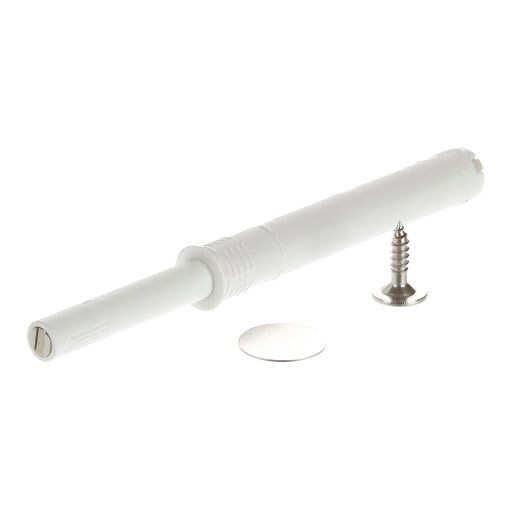 Italiana Ferramenta K Push pentru gaurire 10 mm, cu magnet, 37 mm, alb