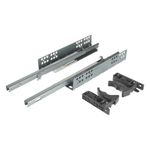 Riex NU04 Glisiere ascunse, extracție parțială, amortizare, 25 kg, 250 mm, reglaj 1D 1
