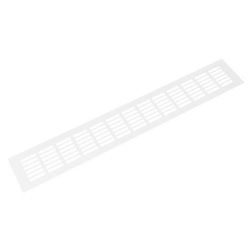 Riex GV44 Grilă de ventilație din aluminiu, 80x500 mm, albă
