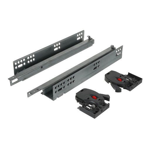 Riex NU30 Glisiere ascunse, extracție parțială, amortizare, 25 kg, 350 mm, reglaj 2D