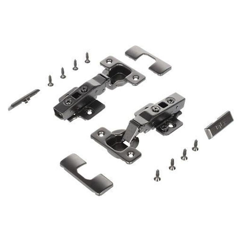 Riex NC70 Set balamale clip, aplicată, amortizare (2 balamale + pl cu camă H0), gri închis