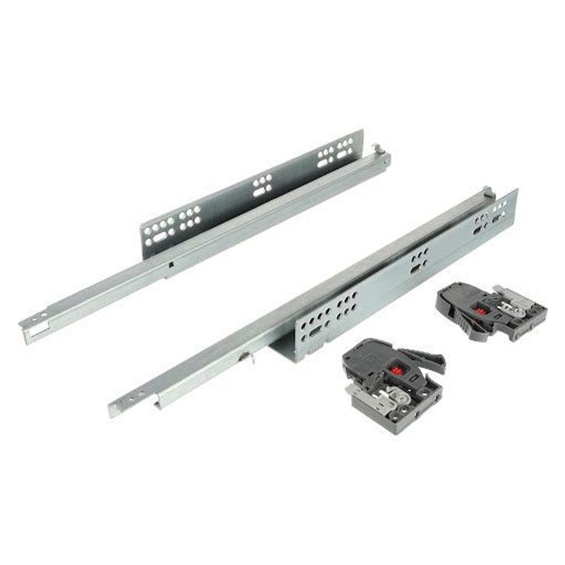 Riex NU30 Glisiere ascunse, extracție parțială, amortizare, 25 kg, 500 mm, reglaj 2D