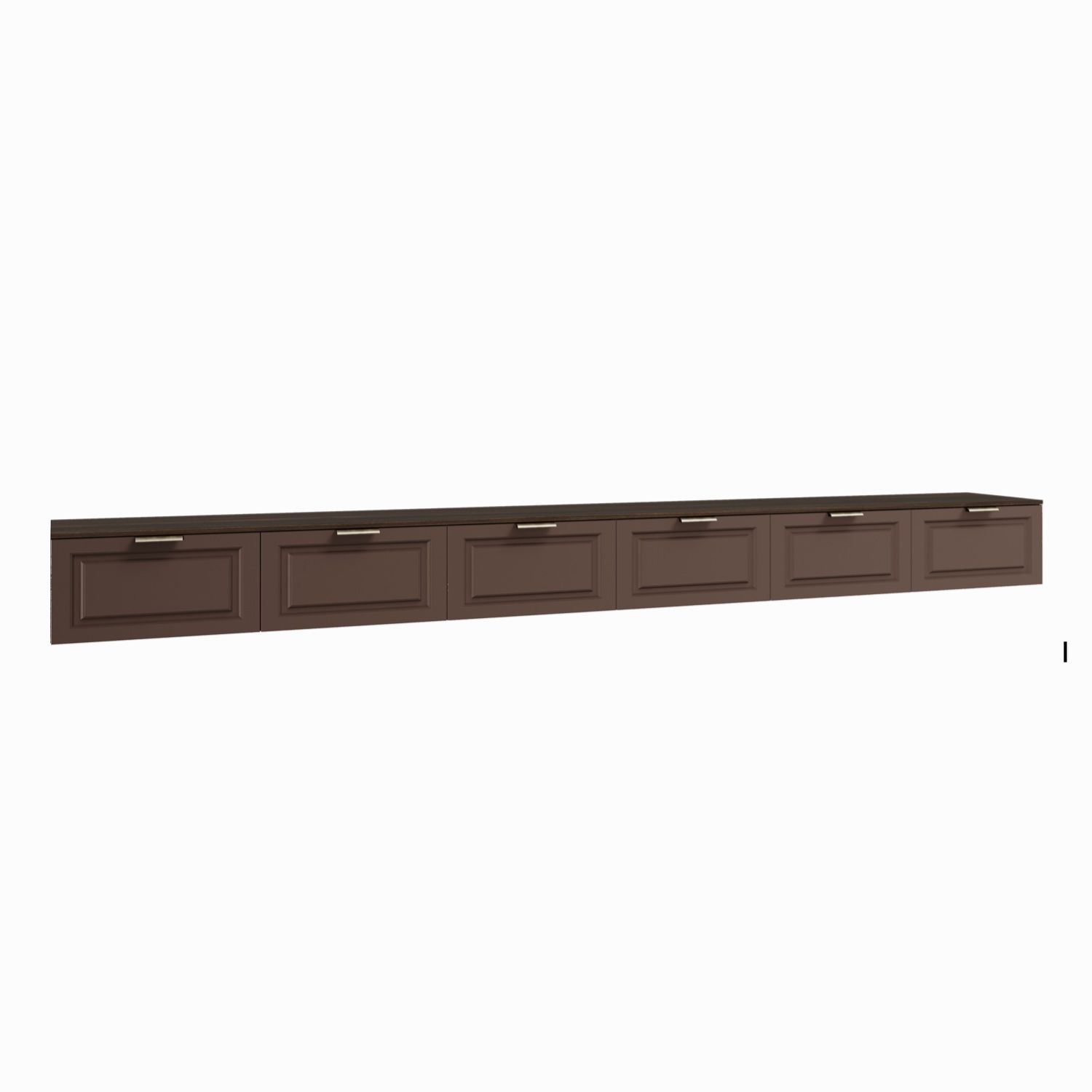 Comodă ASTERIA suspendată, fronturi MDF vopsit,6 sertare