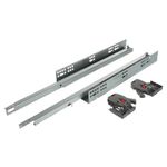 Riex NU30 Glisiere ascunse, extracție parțială, amortizare, 25 kg, 550 mm, reglaj 2D 1