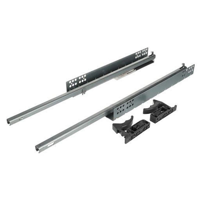 Riex NU04 Glisiere ascunse, extracție parțială, amortizare, 25 kg, 500 mm, reglaj 1D