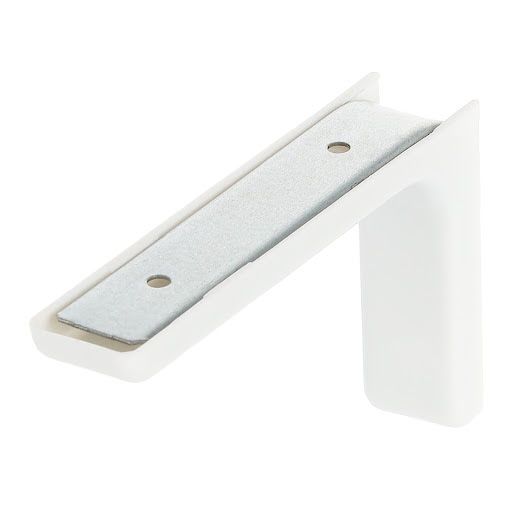 Riex JK28 Suport de poliță cu capac de plastic 119x77,5x25 mm, alb