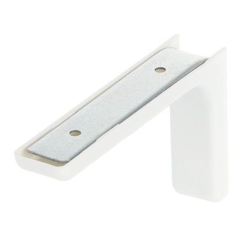 Riex JK28 Suport de poliță cu capac de plastic 119x77,5x25 mm, alb