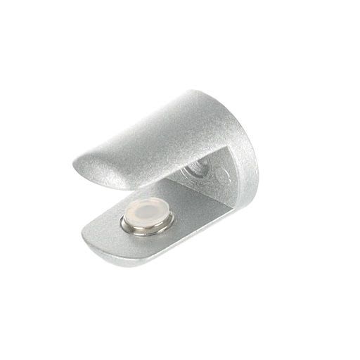 Riex JC43 Suport poliță de sticlă, D20, max 7,5 mm, prindere șurub, crom