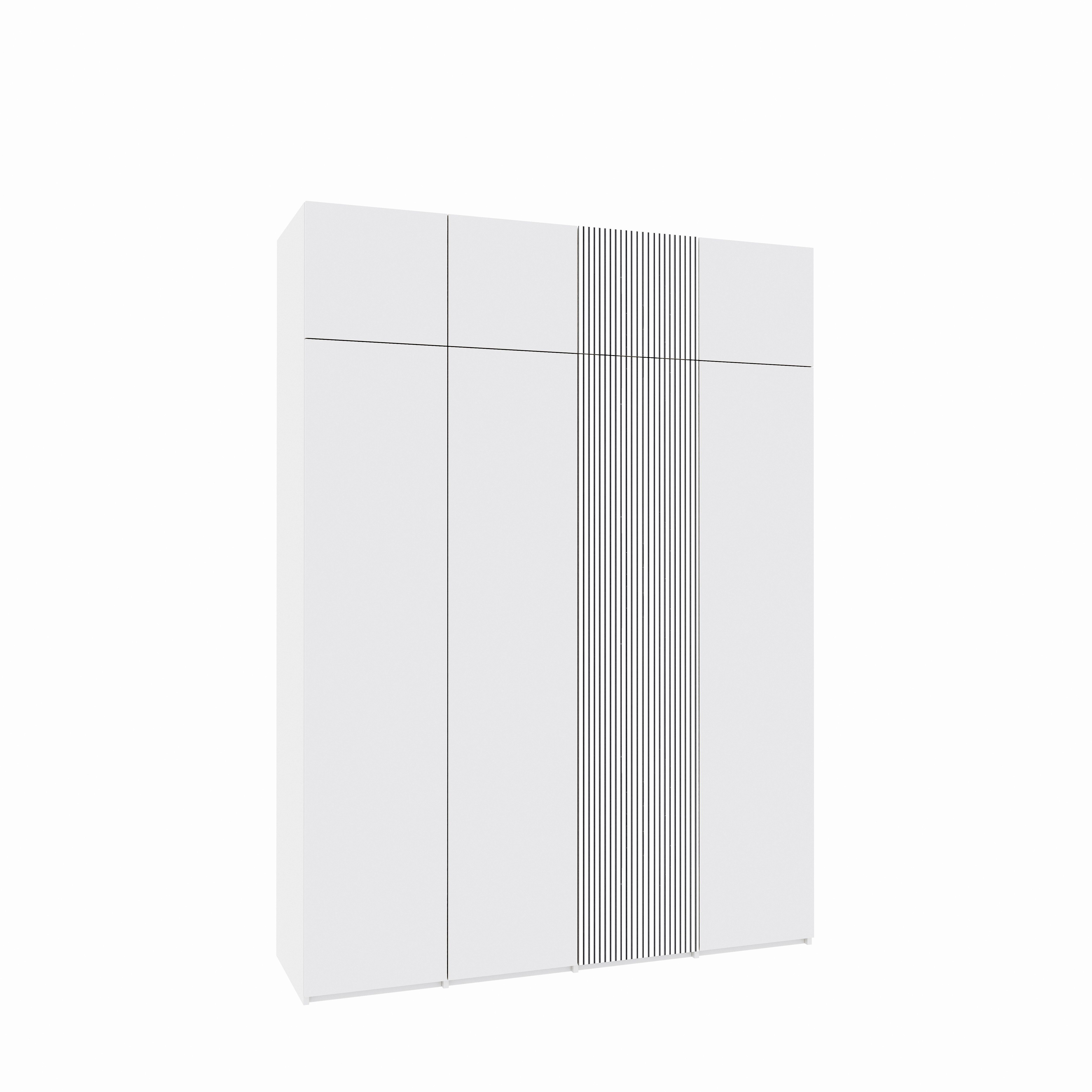 Dressing PURA din MDF căntuit cu o ușă din MDF vopsit riflat 4
