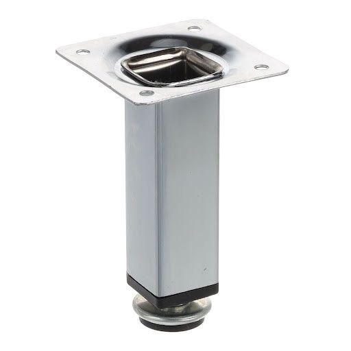 Riex GS26 Picior de mobilier 25x25 mm, H100, crom