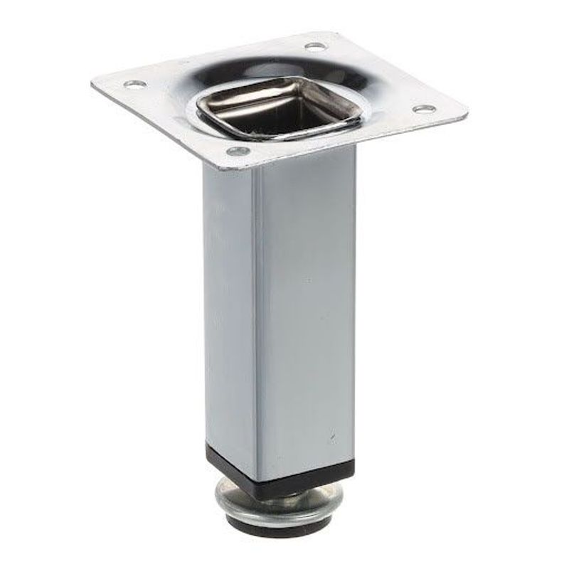 Riex GS26 Picior de mobilier 25x25 mm, H100, crom
