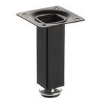 Riex GS26 Picior de mobilier 25x25 mm, H100, negru mat 1