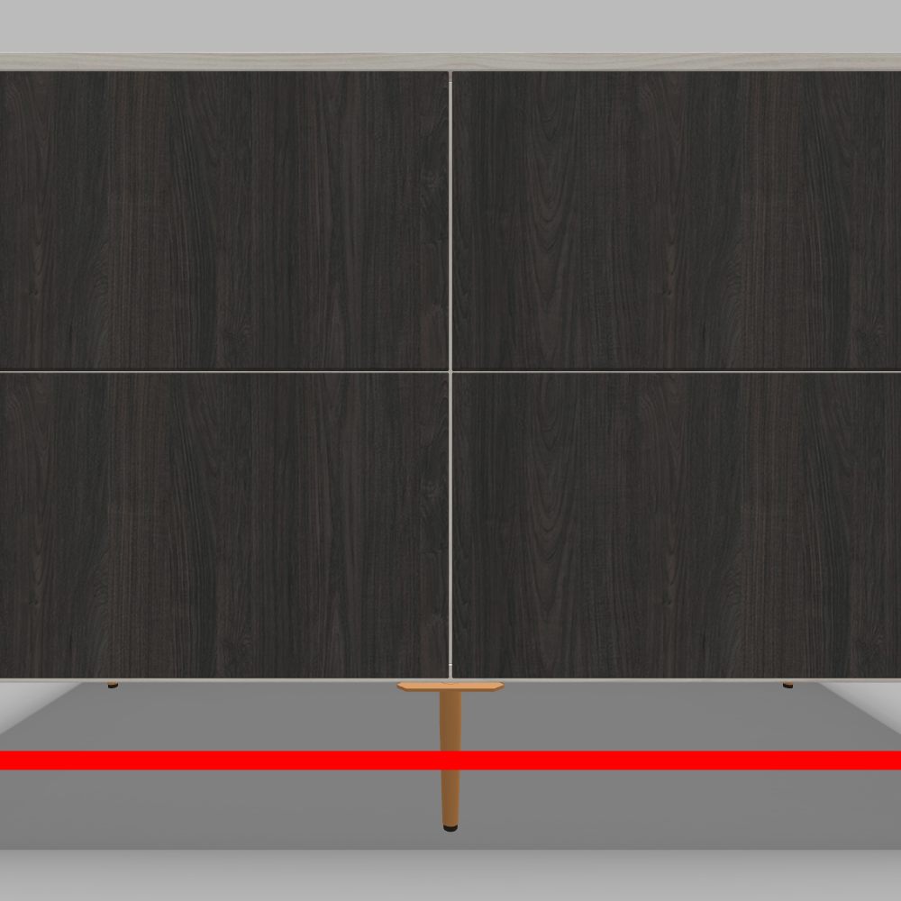 Comoda cu 4 sertare pe picioare aurii